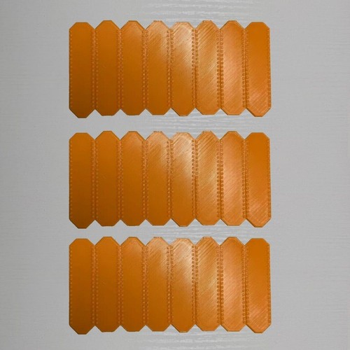 3D Printed For Hot Wheels Track Connectors Set of 24 - orange