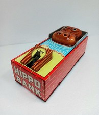 Masudaya Japan Toy Tin Plate Vintage Goods Retro Figure HIPPO BANK