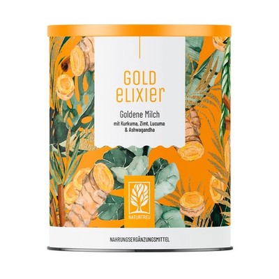 Goldene Milch Pulver Kurkuma Latte Golden Milk Zimt vegan Goldelixier NATURTREU 