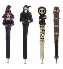 Planet Pens Spooky Pens Set of 4 - Unique Writing Pens and Cool Office Supplies,