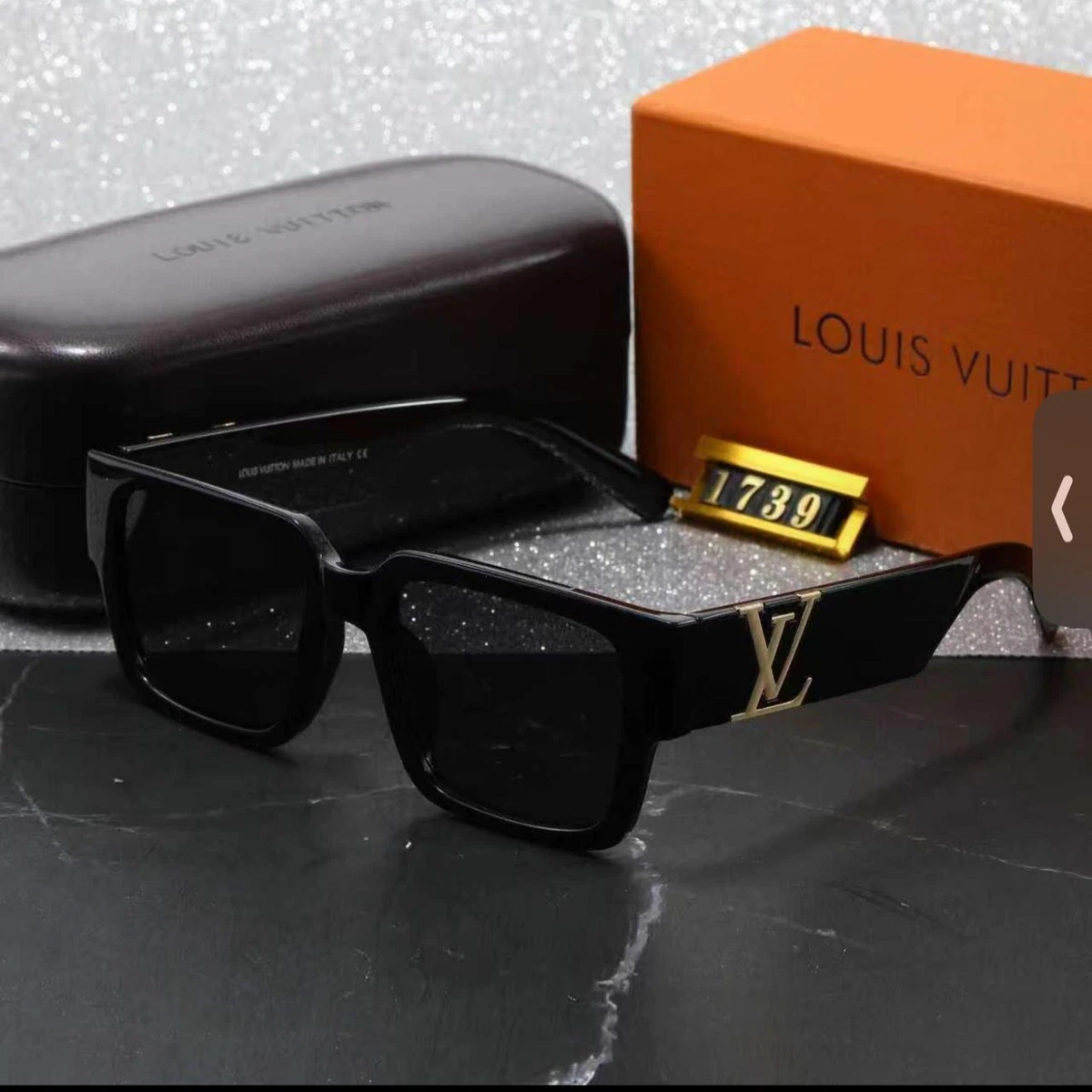 Louis Vuitton Black Plastic Frame Sunglasses for Women for sale | eBay