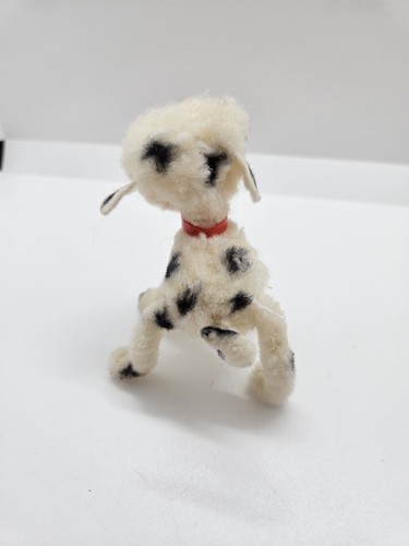 Ara Austria gefleckter Hund Wolle Chenille Stiel Tasche Haustiere Spielzeug 3 Zoll 1950er - Bild 6 von 14