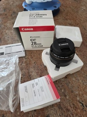 Canon EF 28mm f/1.8 AF USM Wide Angle Prime Lens Ultrasonic