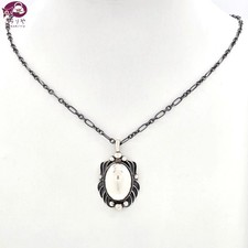 Georg Jensen 2025 Heritage Pendant Necklace, 45.5cm long with silver balls SV925