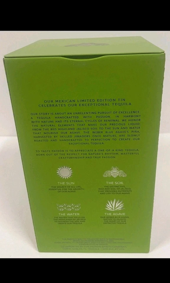 Silver Patron Limited Edition Tequila Tin Box Empty Collector EXCELLENT CON 2023 - Image 3 of 4
