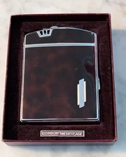 Vintage 1940s Art Metal Works Ronson Twentycase  Lighter Enamel Cigarette Case 