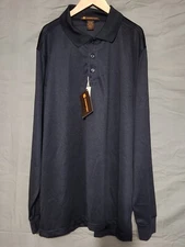Harriton - M348L - Men's Advantage Snag Protection Plus LS Polo - XL - Dark Navy