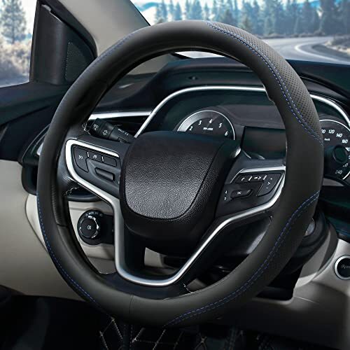 Housse De Volant Pour Renault 5 E-Tech (R5) 2024-2025 - Cuir Synthétique Antidérapant - Installation Facile - Style Sportif