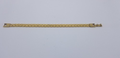 Gold Tone Box Clasp Womens Nugget Bracelet Costume Jewelry Ready To Wear - Picture 5 of 9