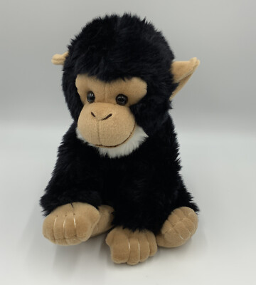 Wild Republic K&M Chimp Monkey Black Stuffed 12'' Plush Animal