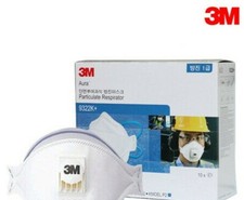 *10-Pieces* 3M Aura Particulate Respirator Face Mask KMOEL P2 With Valve 9322K+