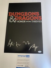 Dungeons and Dragons Honor Among Thieves Cast signed autograph 12x18 photo ACOA