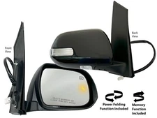 For Mirror Turn Signal Blind Spot Puddle Memory 2018-2020 Sienna Passenger Side