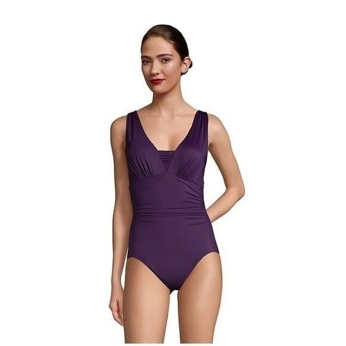 20 W Lands End Badeanzug griechischer Bauch brombeere - Bild 3 von 8