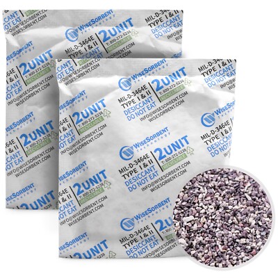 66 Gram 2 Unit Clay Desiccant Packets Moisture Absorber for Storage