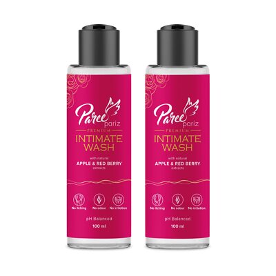 Paree Pariz Premium Intimwaschmittel Für Frauen 100ml Pro Set Mit 2 Stück