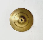Vintage 6 1/8 Inch Stamped Brass Lamp Shade Cap Tiffany Style Stained Glass Raw