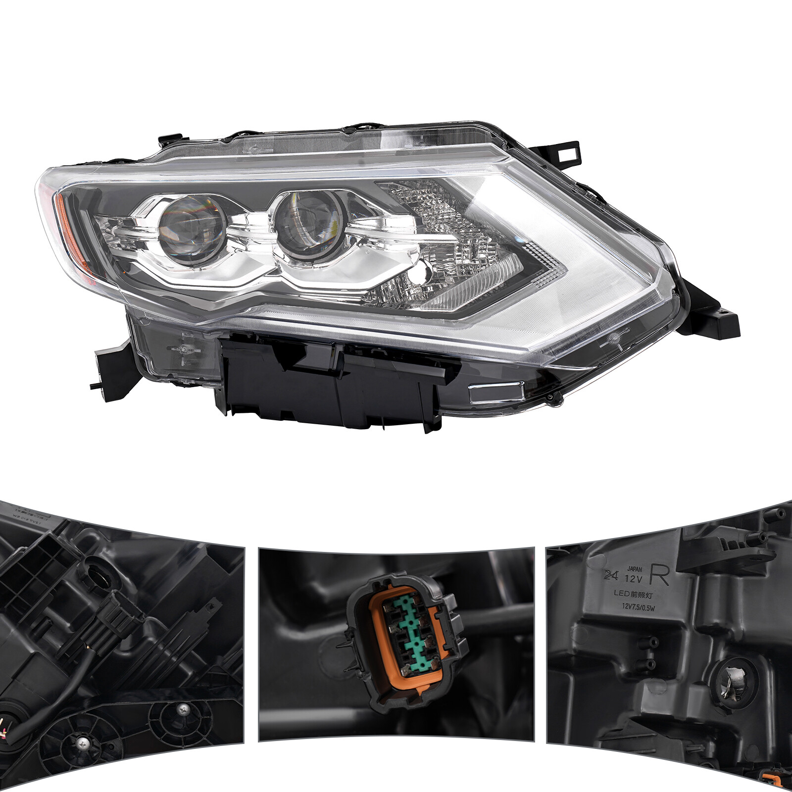 2017-2020 Nissan Rogue SL & Hybrid LED Right Passenger Headlight