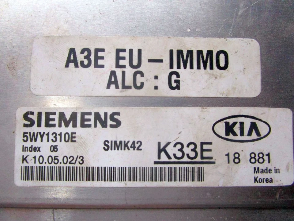 Modulo di Controllo Del Motore per Kia Rio (Dc _) 1.3 - Immagine 4 di 4