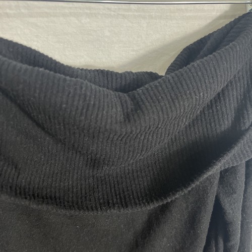 Project social T Juniper Cozy Off The Shoulder Ribbed Sweater NWT Black Soft - Picture 5 of 9
