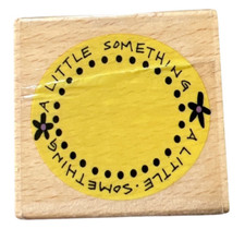 Little Something Kolette Hall Words Writing Wooden Rubber Stamp