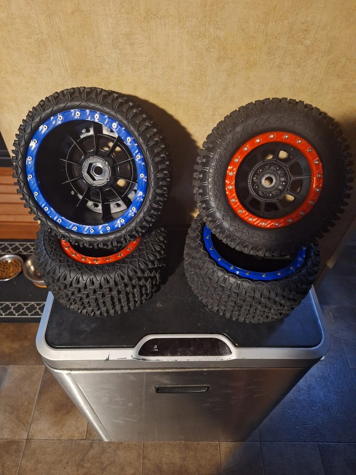 GPM Racing Alu Beadlock Felgen Stern 1.0 mit Mitnehmer rot GPM Racing