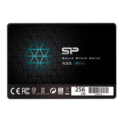 Silicon Power 256GB 2,5'' SATA SSD A55 SP256GBSS3A55S25 450/550 MB/s Festplatte