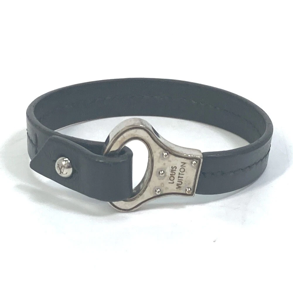 LOUIS VUITTON M6290 Accessories Bracelet Archives Bangle Bracelet Leather  Black