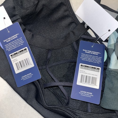 Lot Of 2 -New Marika Sports Bra Women's Low/Mid Impact Removable Pads Medium F39 - Picture 5 of 7