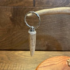 Handmade Authentic Deer Antler Keychain Key Ring Hancrafted Key Chain Holder