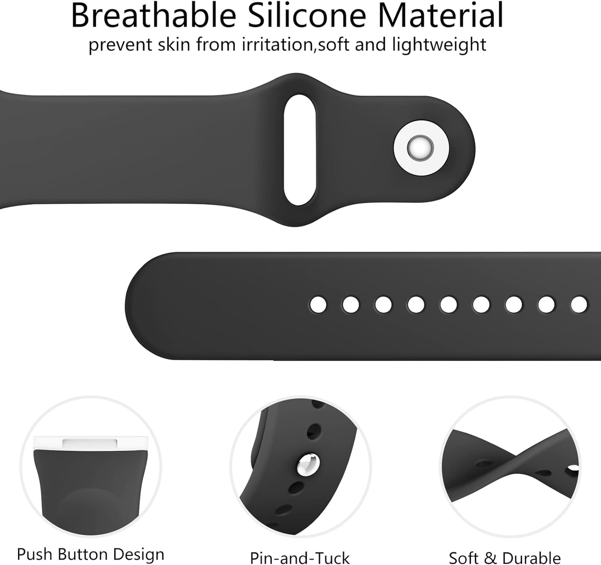 Ersatzarmband Für Fitbit Versa 4, Sense 2, Versa 3 & Sense – Verstellbares Silikon-Armband In Verschiedenen Farben