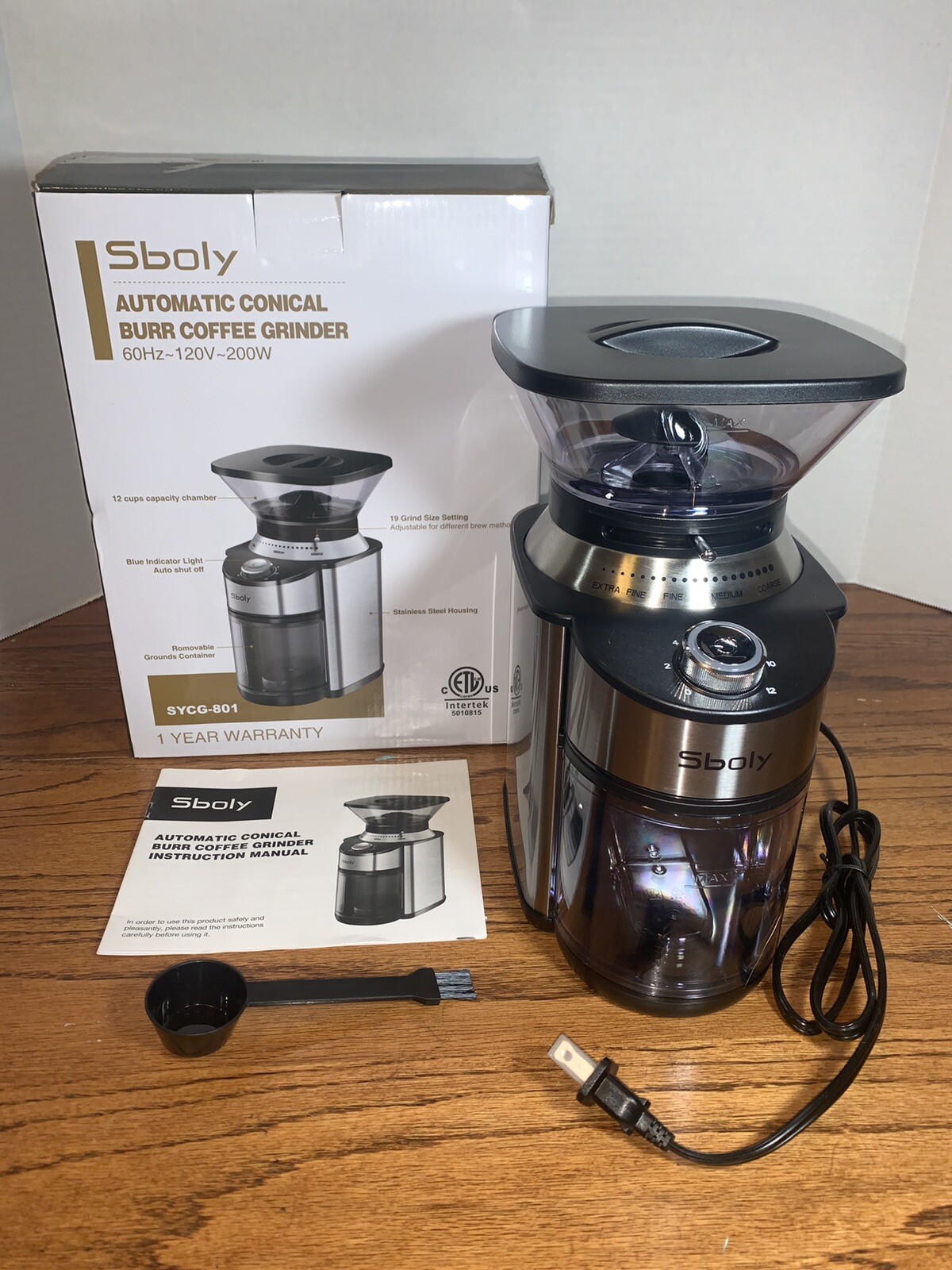 Sboly Automatic Conical Burr Coffee 