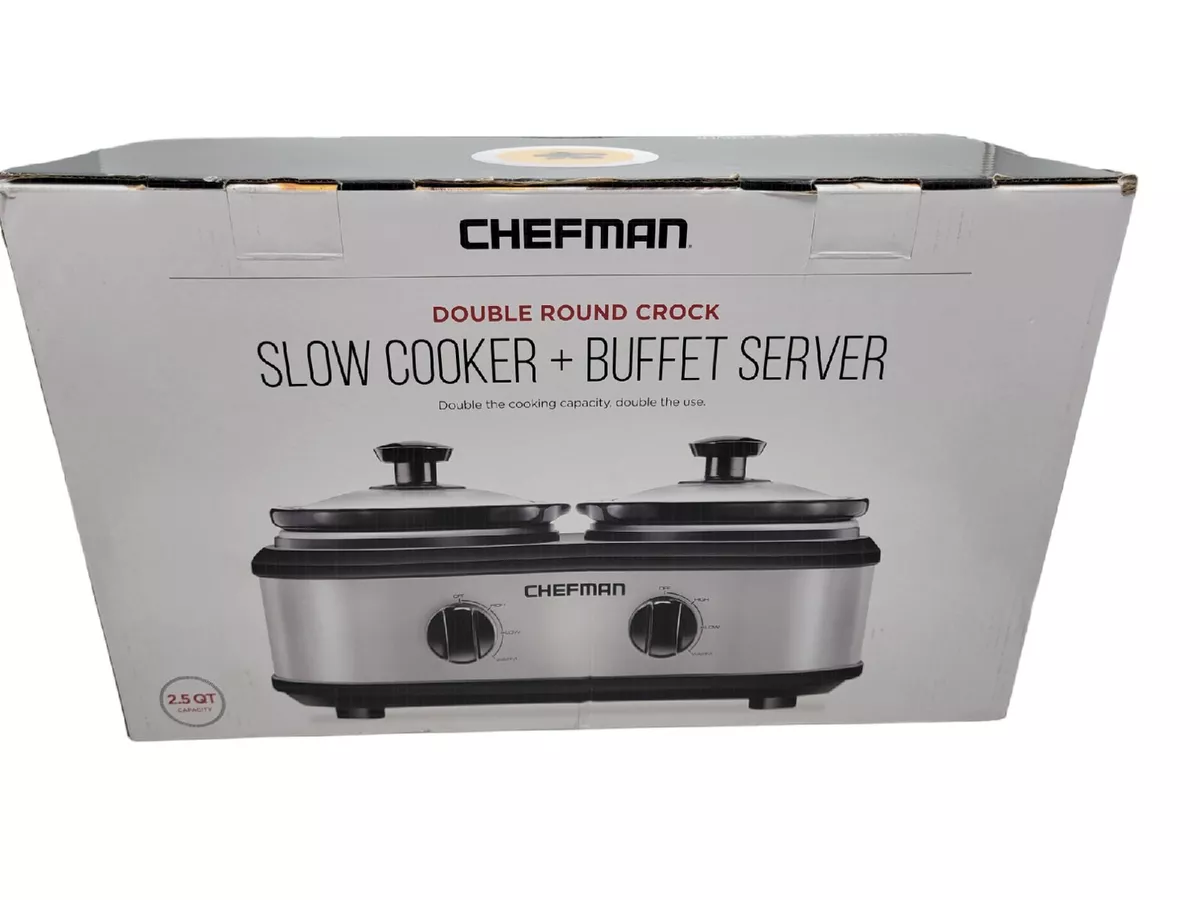 Chefman RJ15-125 2.5 qt. Double Slow Cooker