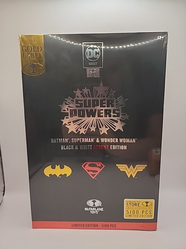 SDCC 2024 McFarlane DC Super Powers 3-pack Batman Superman Wonder Woman LE 5100