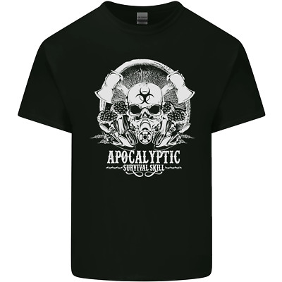 Apocalyptic Survival Skill Skull Gaming Kinder T-Shirt Jungen Mädchen