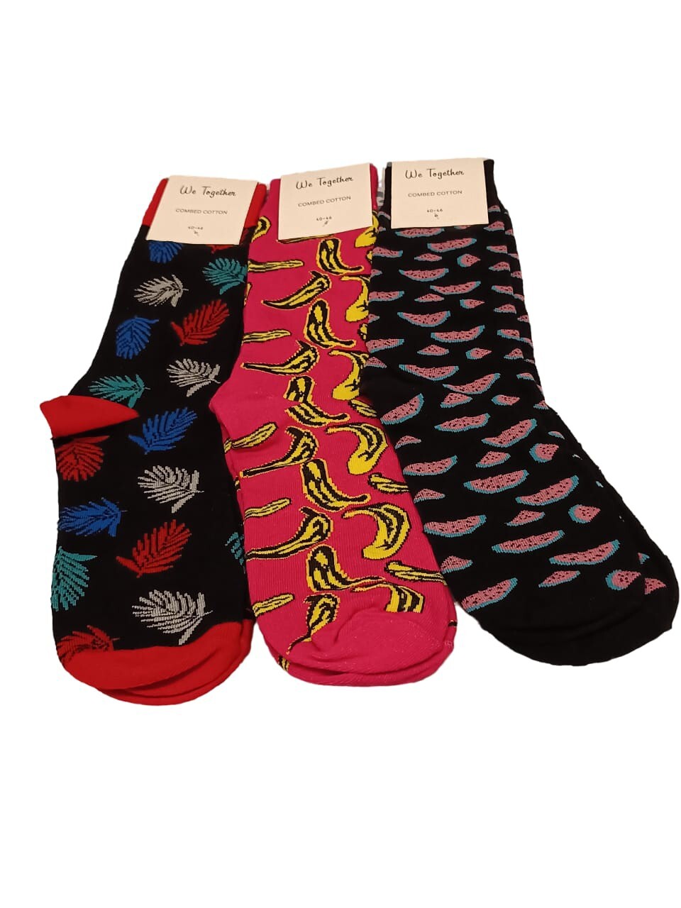 CAJA 3 PARES CALCETINES ALGODON HOMBRE DIVERTIDOS REGALO 40/46 *ENVIO GRATIS*B