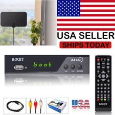 OTA 1080P ATSC Digital Converter Box Analog Clear Indoor Digital TV HDTV Antenna