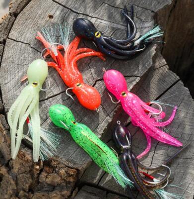 2PCS Silicone Soft Jig Bait Fishing Lure Hooks Saltwater Artificial Bait Sinking