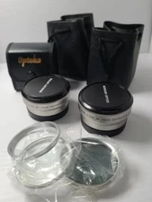 MERKURY OPTICS Lenses TELE 2x WIDE ANGLE .45 MACRO 58mm and Opteka Polarizer UV