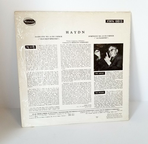 Haydn-Orchestra Of The Vienna State Opera Trauer Symphonie LP - Picture 2 of 3