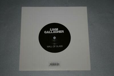 Eine Vinyl Single von Liam Gallagher, Wall of Glass, Seite B Lyrics Etched