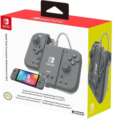 HORI Split Pad Compact Attachment Set: Slate Gray for