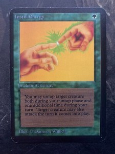 *** ALPHA Instill Energy *** EX-NM Clean! - DUTY PAID - MtG Magic