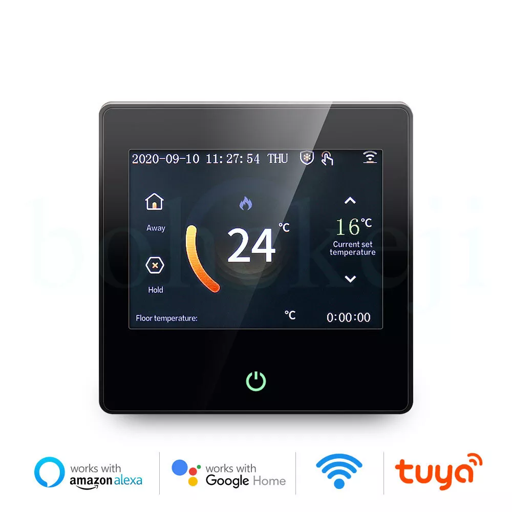 WiFi Smart Thermostat with Celsius/Fahrenheit LED Touch Screen Work with  Alexa