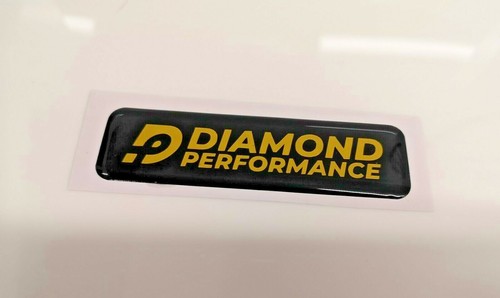 Diamond Performance Logo gewölbt Aufkleber Badge 9,5cmx2,5cm gelbe Schrift - Bild 1 von 3