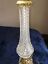 thumbnail 5  - Vintage glass + brass table lamp base tall 56.5 cm high probably French