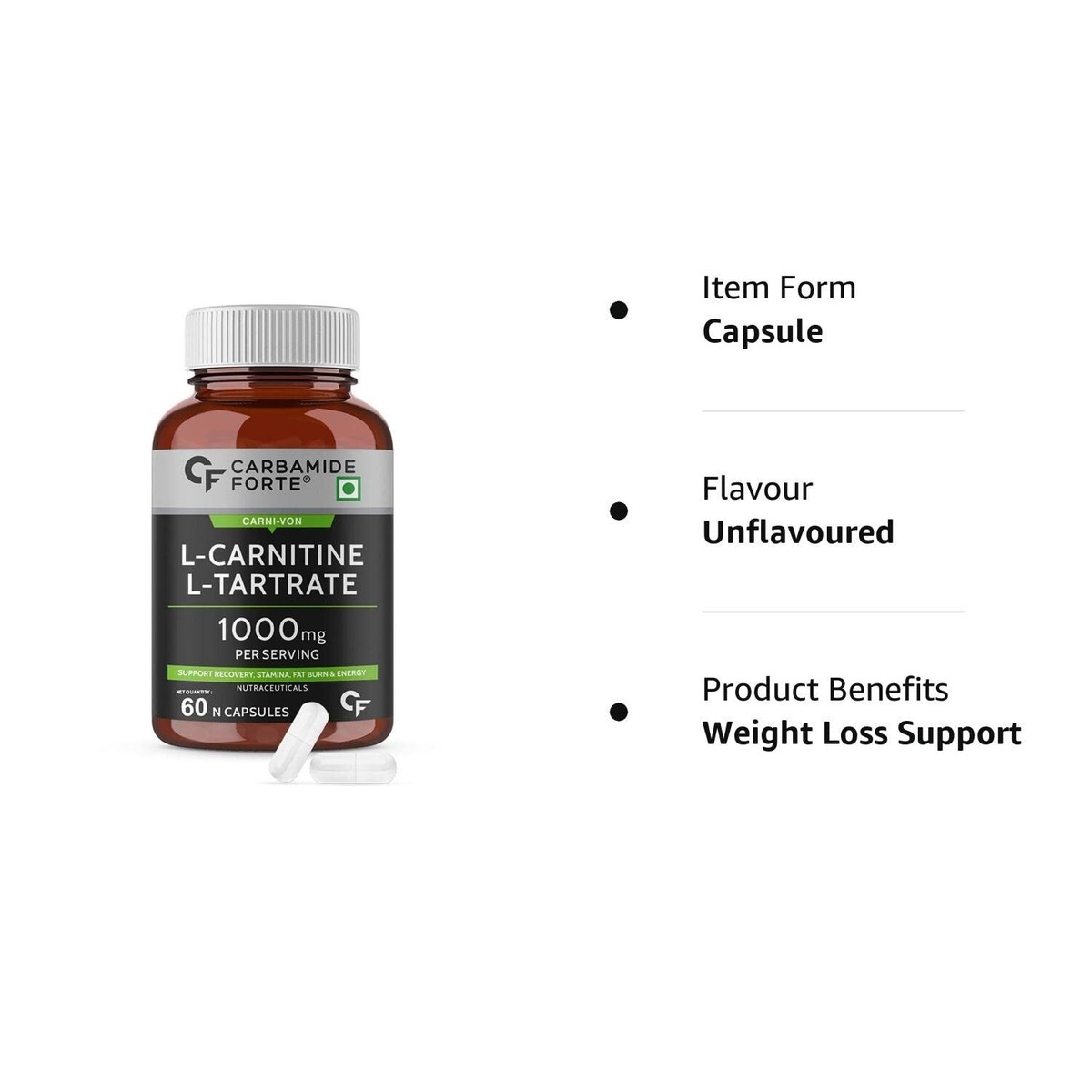 l carnitine 1000 mg benefits Carnitin 1000: Sports drink and drinking ampoule with L-carnitine from  SPONSER main image 0