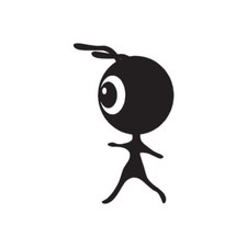Cute Alien Monster - Vinyl Decal Sticker - Multiple Colors  Sizes - ebn2344