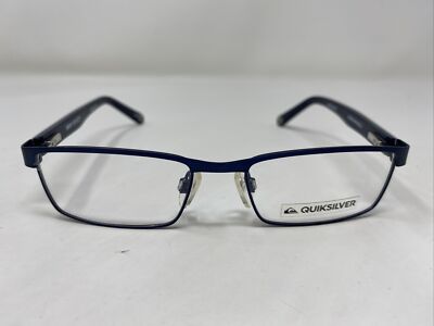 Quiksilver MINI GLAZE BLU 48-16-130 Blue Metal Full Rim Eyeglasses Frame IT77