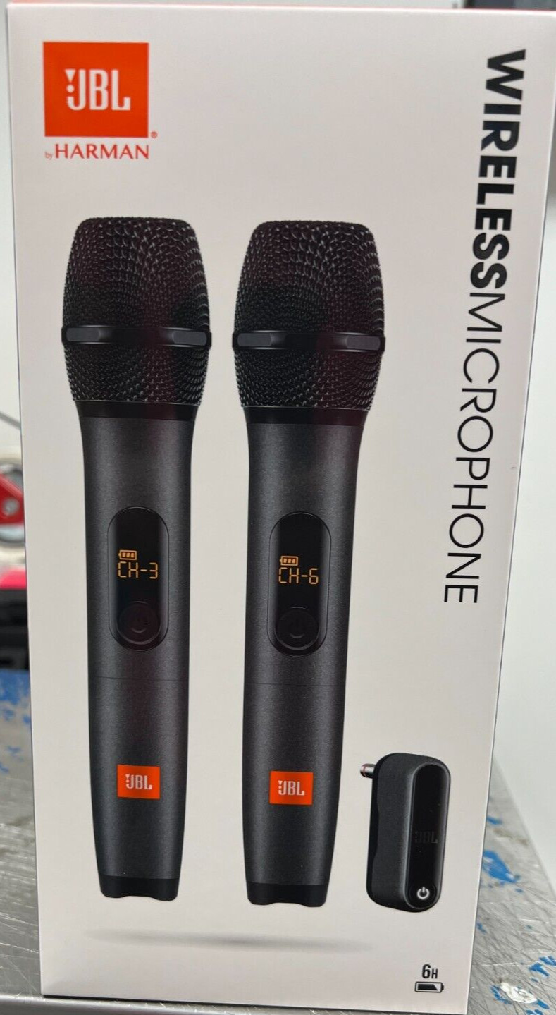 JBL JBLWIRELESSMICAM 2 Wireless Dynamic Microphones with Receiver + 2 Batteries Cedea Seafood